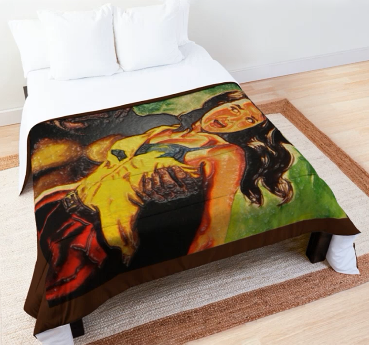 Western Lady Duvet Cover