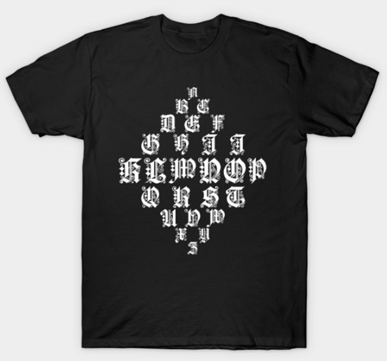 Gothic Alphabet T-Shirt